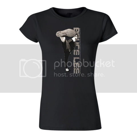Bruce Lee Womens tee Fight MMA Karate Chop Shirt