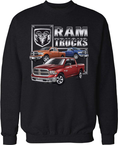 Dodge RAM TRUCKS ( 3 TRUCKS) Crew Neck Sweatshirt