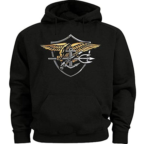 US NAVY SEALS SWEATSHIRT BLACK HOODIE USNS