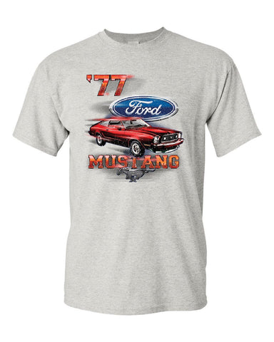 Ford Mustang Shirt '77 T-Shirt American Classic Muscle Car Tee Shirt
