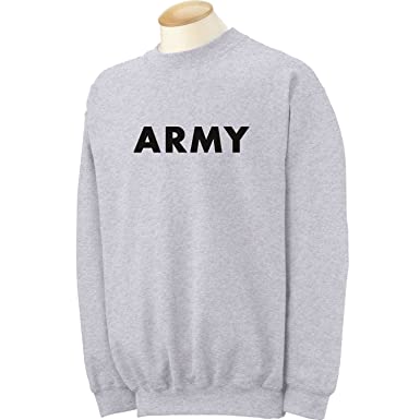 ARMY Crewneck Sweatshirt in Gray
