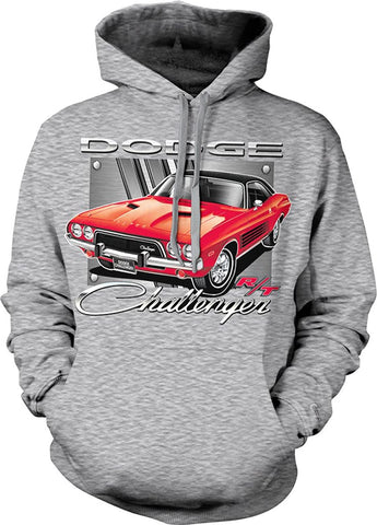 Dodge "Red Challenger Car" Hoodie Sweatshirt