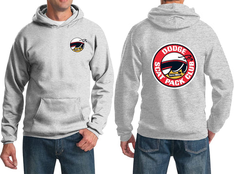 DODGE SCAT PACK CLUB SUPER BEE CHARGER RT CAR SWEATSHIRT (F&B), Ash, S