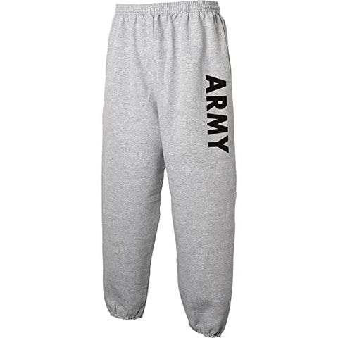 ARMY Sweat Pants - Military Style Physical Training Sweat Pants in Gray