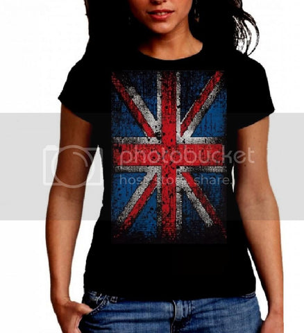 British Flag Union Jack Women's Fitted t-shirt Britan tee